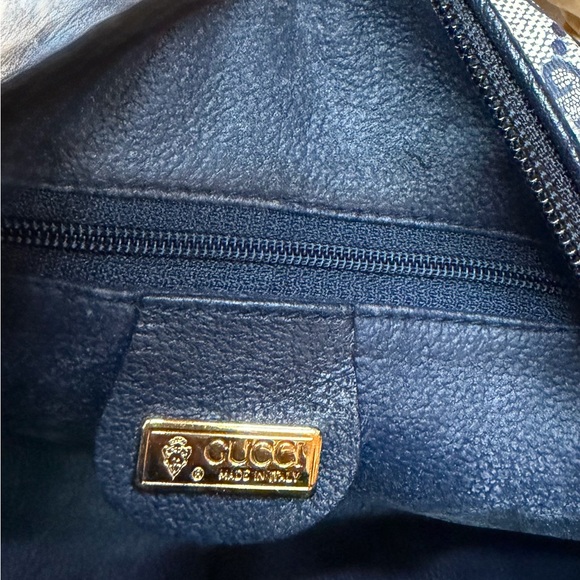 Gucci Monogram navy blue and Gray Crossbody Bag - Picture 5 of 5